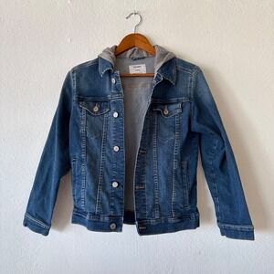 Denim Jacket with Hoodie Kids XL 14–16 Youth Jean Jacket
